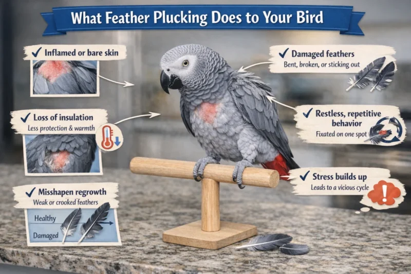 Feather Plucking in Companion Birds: A Critical Examination of Causes, Early Detection, and Comprehensive Management Strategies