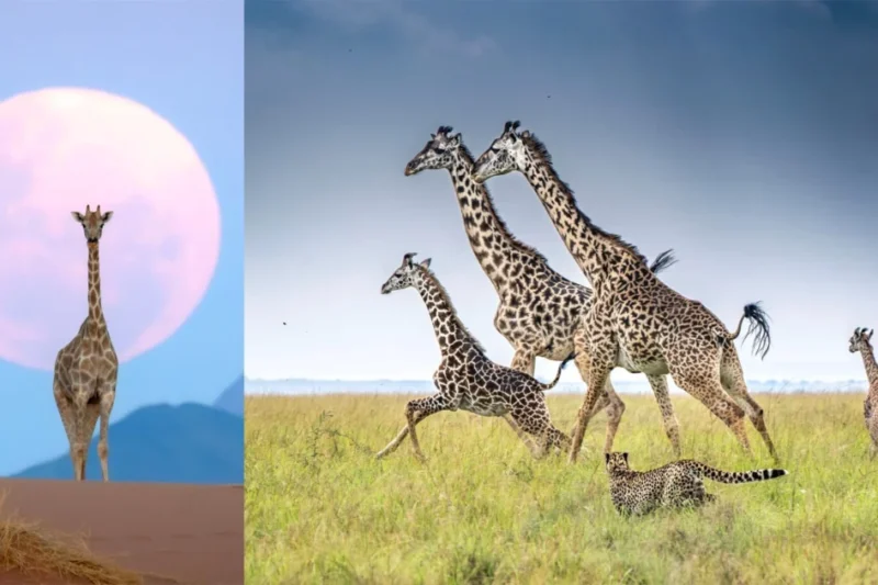 Stunning Images of Giraffes Revealed as Winners of International Conservation Photography Competition