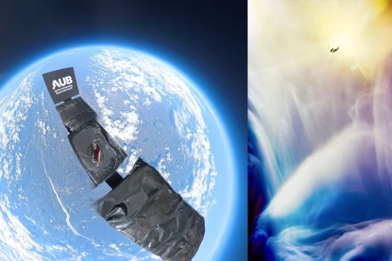Arts University Bournemouth Student Captures Cosmic Radiation on Large Format Analog Film via Stratospheric Balloon Flight