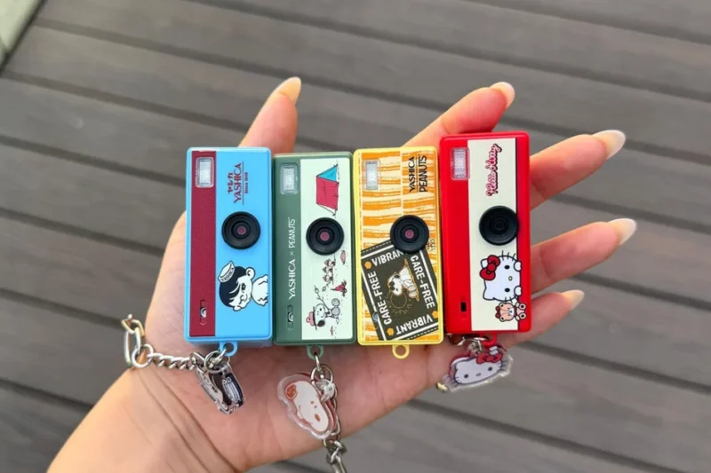 Yashica Unveils Funtastic Keychain Camera Series Featuring Iconic Character Collaborations and Retro Digital Aesthetics