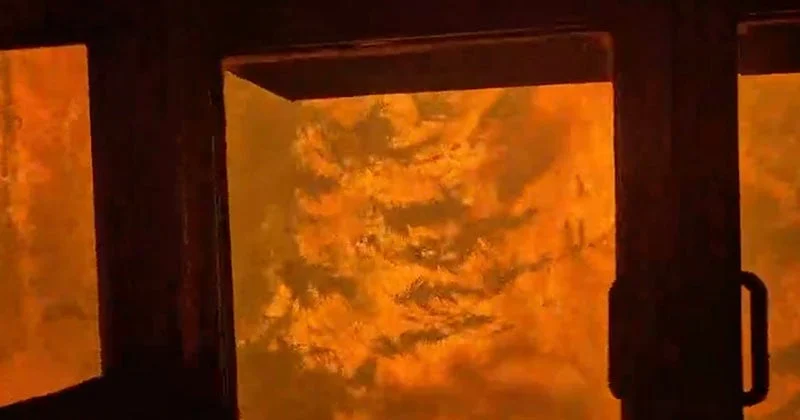 Terrifying Video Shows CN Rail Train Engulfed by Wildfires in Northern Ontario as Questions Arise Over Safety Protocols