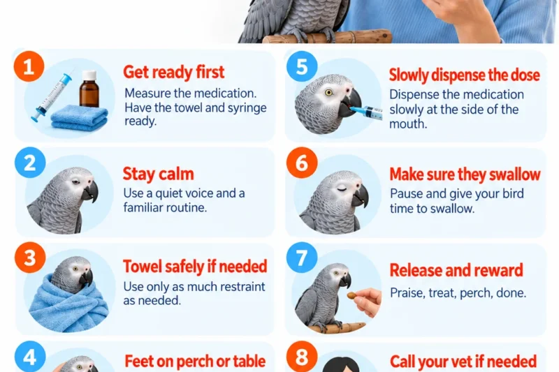 A Comprehensive Guide to Safely Administering Oral Medication to Companion Birds