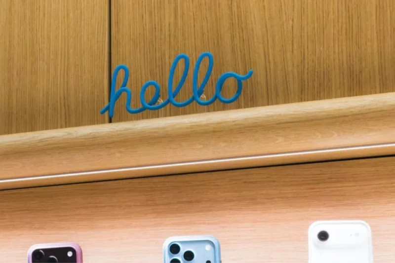 Apple Hides Tiny ‘Hello’ Signs in Stores for Customers to Test iPhone 18 Pro Camera