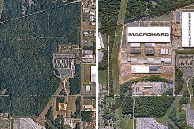 The Physical Footprint of Artificial Intelligence: Satellite Imagery Reveals the Massive Scale of Data Center Expansion Across America