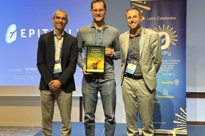 Pioneering Swiss Biotech Epithelix Honored by PETA Science Consortium for Two Decades of Animal-Free Inhalation Testing